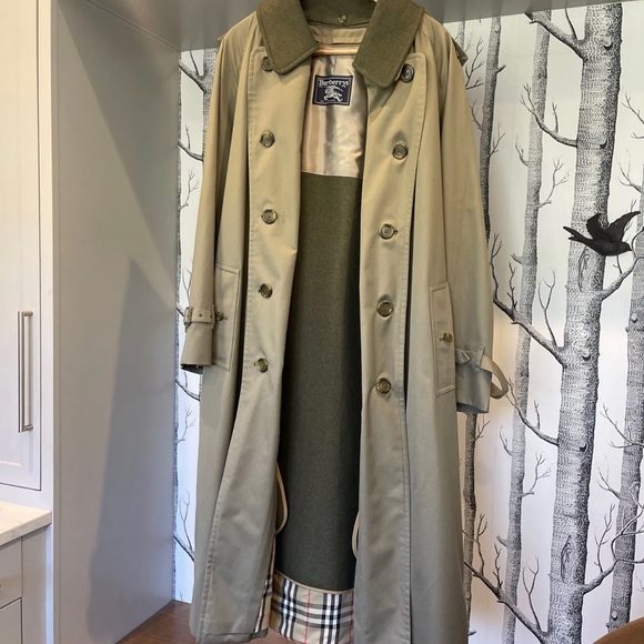 Burberry Men’s Wool Lined Trench-coat Vintage